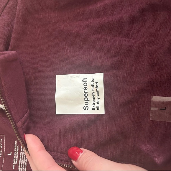 Maroon lightweight quarter zip - Picture 4 of 6